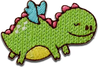 Produktbild von Mono-Quick Drache pummelig Tier - Aufnäher, Bügelbild, Aufbügler, Applikationen, Patches, Flicken, zum aufbügeln, Größe: 2,5 x 3,7 cm