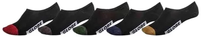 Produktbild von Globe Dip Invisible Sock 5 Pack Black/Assorted M