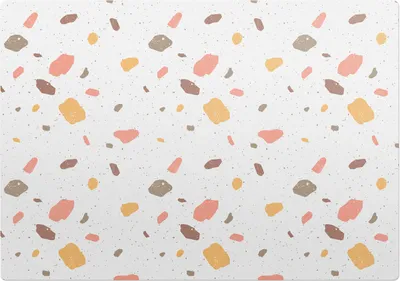 Produktbild von Pastellfarbener Terrazzo – Bodenschutzmatte – Stuhlunterlage 100x100 cm – Rutschfest – Hartbodenmatte