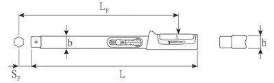 Zdjęcie produktu dla STAHLWILLE 50184010, Klucz dynamometryczny, 936 g