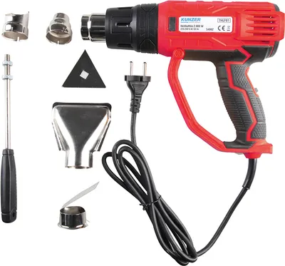 Produktbild von Kunzer Heißluftfön 2000W, 3-stufig mit Zubehör im Koffer 7HLF01