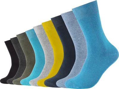 Produktbild von Camano Socken Comfort Baumwolle im praktischen 9er Pack turquoise 39-42
