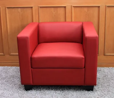 Produktbild von Sessel Loungesessel Lille  Kunstleder, rot