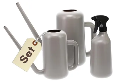 Produktbild von 3er Set Gießkannen Sprühflasche Pflanzen Gießkanne Zimmerpflanzen Pflanzensprüher Blumengießkanne Wassersprüher Giesskanne mit Langem Auslauf Pflanzenpflege Set