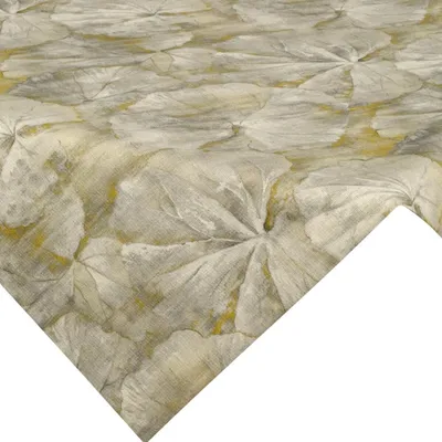 Image de EUROFIRANY, nappe de table beige, 85 x 85 cm, avec motif floral