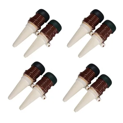Produktbild von Pflanzenbewässerung - 8er Set - Automatisches Bewässerungssystem aus Keramik - Bewässerungshelfer mit langsamer Wasserabgabe - Für Zimmerpflanzen