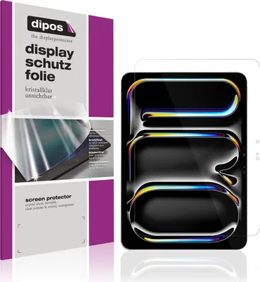 Produktbild von 2x Schutzfolie für Apple iPad Pro 11 Zoll M4 2024 klar Displayschutzfolie Folie Display Schutz dipos