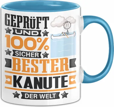 Produktbild von Kanute Geschenk Lustiger Spruch für Kanute Geschenkidee Bester Kanute Der Welt (Blau)