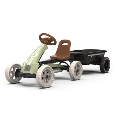 Produktbild von EXIT Foxy Gokart mit Anhänger - Retro Grün