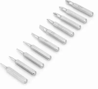 Image de 10PCS 4mm Shank Screwdriver Bits Set Repair Tools PH00/PH0/Z1/Z0/3.0/2.0/1.0/T5/T4/Star 08