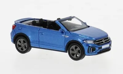 Produktbild von Brekina PCX870603 - 1/87 VW T-Roc Cabriolet, metallic-blau, 2022 - Neu