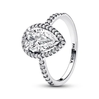 Produktbild von 925er Silber Damenring mit Zirkonia, PANDORA Moments-Kollektion
