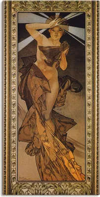 Produktbild von ARTland Leinwandbild Sterne: Der Morgenstern Größe: 50x100 cm