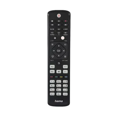 Produktbild von Hama 00221063, TV, IR Wireless, Drucktasten, Schwarz