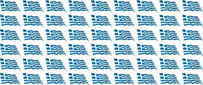 Produktbild von Mini Aufkleber Set - Pack wehend - 20x12mm - selbstklebender Sticker - Fahne - Griechenland - Flagge / Banner / Standarte fürs Auto, Büro, zu Hause und die Schule - 54 Stück