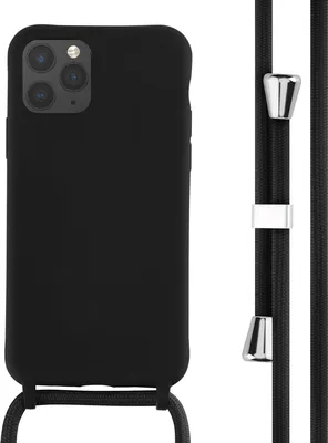 Produktbild von imoshion SilikonHülle mit Band iPhone 11 Pro - Schwarz