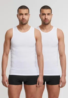 Produktbild von Urban Classics Herren-Tanktop-Set Microin weiß S