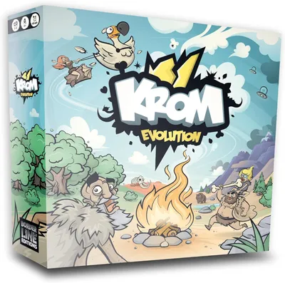 Produktbild von BORDERLINE EDITIONS Krom – Gesellschaftsspiel – lustiges und einfaches Strategiespiel – zum Spielen in der Familie – ab 7 Jahren – 2 bis 6 Spieler