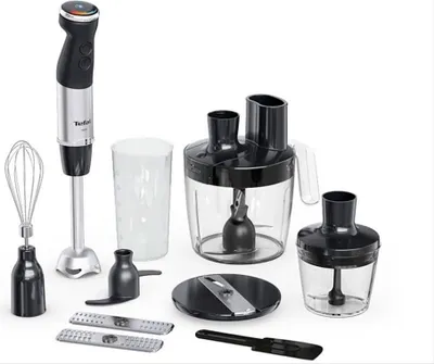 Produktbild von Tefal Quickchef+ HB67G830, Pürierstab, 0,8 l, 1000 W, Schwarz, Edelstahl