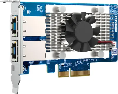 Image de Carte réseau QNAP 10GbE double port RJ45 PCIe QXG-10G2T-107