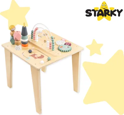 Produktbild von Multifunktionaler Montessori-Lerntisch aus Holz, Fuchs