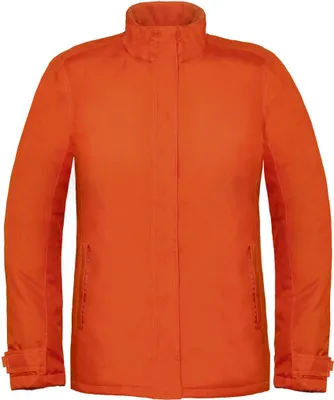 Produktbild von B&C Damen Funktionsjacke Fleece Jacke Winterjacke Stehkragen Winddicht, Größe:2XL, Farbe:Orange