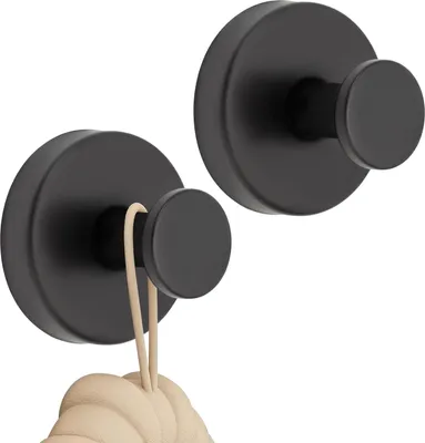 Produktbild von Duschhaken mit Saugnapf - Handtuchhaken Badezimmer - 2 Stück