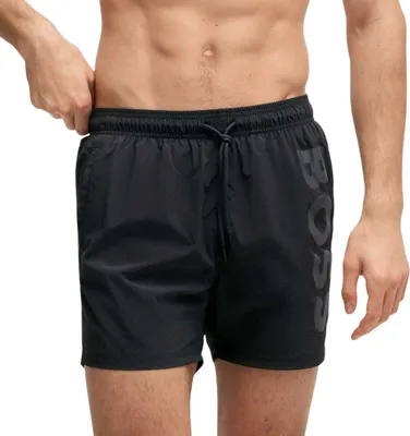 Produktbild von BOSS Schnelltrocknende Herren-Badeshorts mit vertikalem Logo 50514502