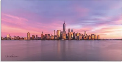 Produktbild von ARTland Wandbild Alu für Innen & Outdoor Manhattan Skyline Größe: 100x50 cm
