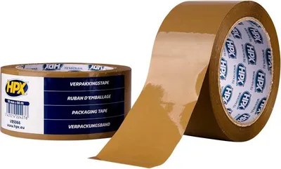 Productafbeelding van Presto bruin verpakkingslint, 50 mm x 66 m - Verpakkingstape
