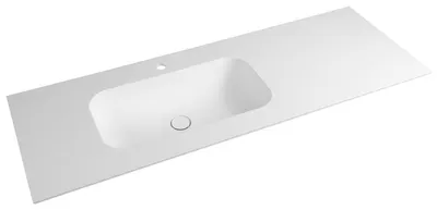 Produktbild von Sapho ARUBA Waschtisch links, 130x51,5 cm, Rockstone weiß matt