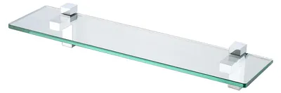 Image de Étagère murale de 50 cm en verre de sécurité pour salle de bain
