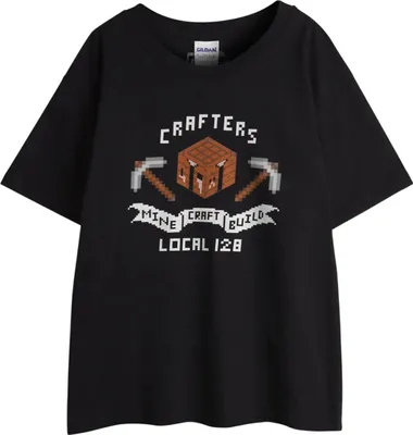 Produktbild von Minecraft - T-Shirt für Jungen kurzärmlig NS8159 (128) (Schwarz)