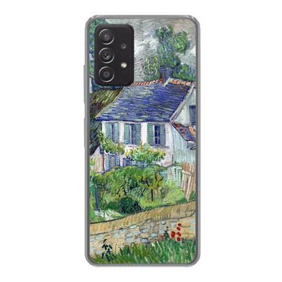 Produktbild von MuchoWow® Handyhülle Schutzhülle Hülle für Samsung galaxy a73 Haus in Auvers - Vincent van Gogh Silikon Softcase Handy Hülle - Handyhülle