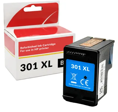 Produktbild von OBV Druckerpatrone für HP 301XL Schwarz für DeskJet 1050 1510 2050 2540 3050 Envy 4500 5530 OfficeJet 2620 4630