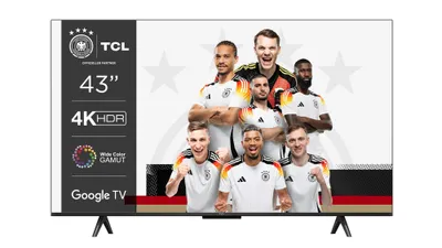 Obrázek produktu pro TCL P79 43P79B, 109,2 cm (43"), 3840 x 2160 px, LED, Smart TV, Wi-Fi, Titanová