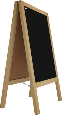 Obrázek produktu pro Reklamní áčko s křídovou tabulí 100x60 cm-přírodní rám
