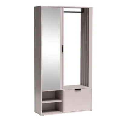 Produktbild von AX LIVING Garderobe Flur Milanoir 100 cm mit Spiegel Modern Kaschmir