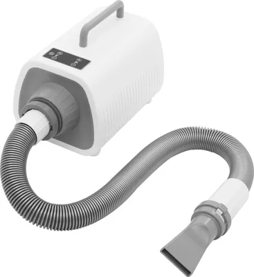 Produktbild von Tierhaartrockner - Fellbläser - Leistung 2100 W - Motor 120000 U/min - LED-Display - Touch-Steuerung - 9 Geschwindigkeiten & 9 Heizstufen 25–60°C - EU-Stecker - Gold