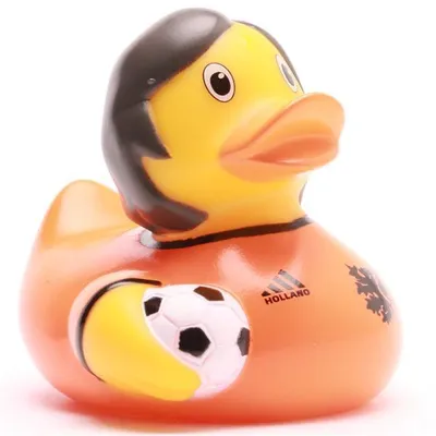 Produktbild von Badeente Holland Kicker orange Vinyl 7,5 cm