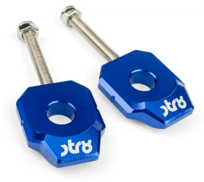 Obrázek produktu pro STR8 Modré napínáky řetězu, pár, 12 mm, DERBI