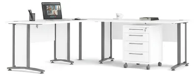 Produktbild von Schreibtisch - Grau 200x230x74,5h cm