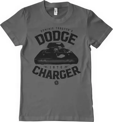Immagine prodotto di Maglietta Dodge Charger di Toretto - Piccola - Grigio scuro
