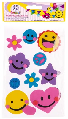 Productafbeelding van Decoratieve Stickers, Gelukkige Gezichten, 11 Stuks, 5424