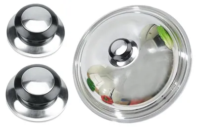 Produktbild von GKA 2 Stück Ersatzgriff Griff Topfdeckel Pfannendeckel Topfgriff Topfknauf Topfdeckelgriff Knopf für Topf Pfanne Topfknopf
