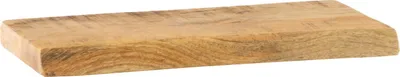 Produktbild von Wandregal Mangoholz massiv & rau 30x20 cm Holzregal Steckboard Baumkante AMANDA