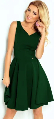 Immagine prodotto di numoco Abito svasato - scollatura a cuore - verde scuro - 114-10 Taglia: XL