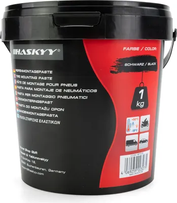 Produktbild von HASKYY Reifenmontagepaste 1kg Schwarz Montagepaste Reifenmontage Eimer Reifenmontagewax