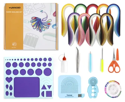 Quilling Set für Anfänger: 900 Streifen, 36 Farben, 5 mm