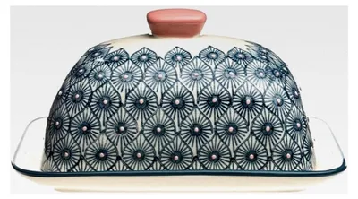 Produktbild von Butterdose MIX'N'MATCH aus Keramik, Steinzeug, handgestempelt, spülmaschinengeeignet, 19 x 13 x 8,5 cm